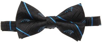 Eagles Wings Men's Black Carolina Panthers Oxford Bow Tie