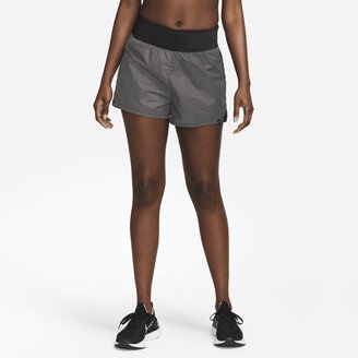 Women's Run Division Mid-Rise 3 2-in-1 Reflective Shorts in Black