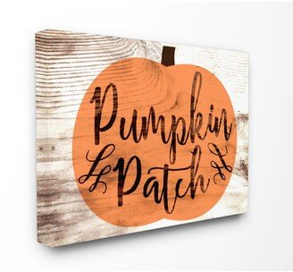 Pumpkin Patch Halloween Typography Canvas Wall Art, 24 x 30
