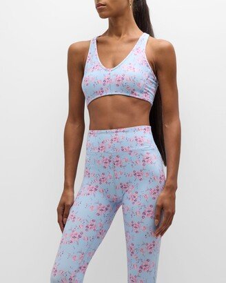 Solange Floral-Print Sports Bra