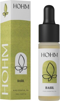 Hohm Basil Essential Oil , Pure Essential Oil for Your Home Diffuser - 15 mL