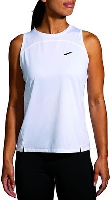 Sprint Free Tank 2.0 (White) Women's Clothing