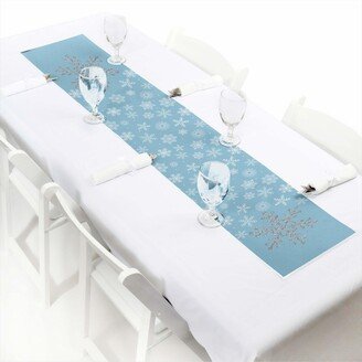 Big Dot Of Happiness Winter Wonderland - Petite Snowflake Party Paper Table Runner - 12 x 60 inches