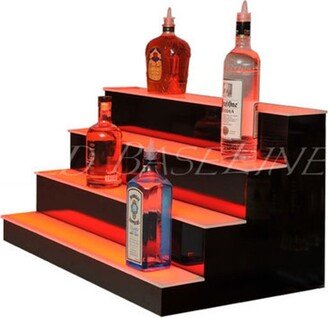 24 4 Step Color Changing Bar Shelf Liquor Bottle Glorifier