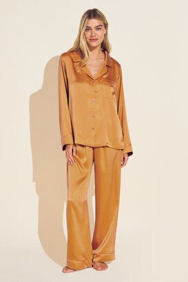 Inez Washable Silk Long PJ Set-AE