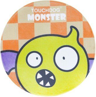 Cartoon Flying Critter Monster Rounded Cat and Dog Mat