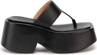 Slip-On Platform Thong Sandals-AB