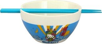 Hello Kitty Kaiju Ceramic 20 oz Ramen Bowl with Chopsticks