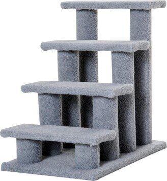 24'' Cat Tree 4-Step Stairway Perch Scratcher Pet Steps Stairs Ramp