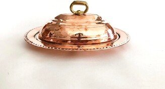 Handmade Copper Serving Plate Dinner Centerpiece