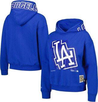 Women's Royal Los Angeles Dodgers Cooperstown Collection Big Face 7.0 Pullover Hoodie