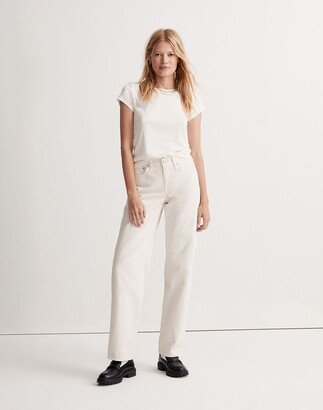 x Donni Low-Rise Loose Jeans in Antique Cream