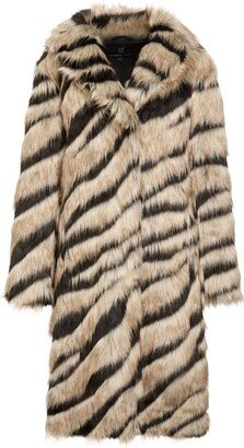 Bengal Kiss faux-fur coat