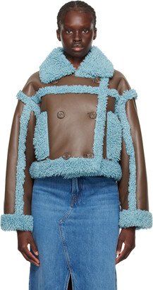 Brown & Blue Kristy Faux-Shearling Jacket