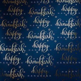 Fringe Studio Wrap Happy Hanukkah Script Blue