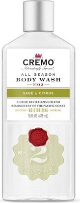 Cremo Sage & Citrus Body Wash - 16 fl oz