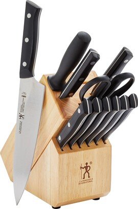 12-Piece Stainless Steel Knife Block Set-AB