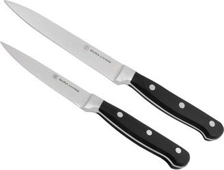 Dura Living Superior Series 2 Piece Kitchen Knife Set, Black