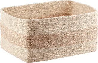 Seine Woven Jute Storage Bin Natural Stripe