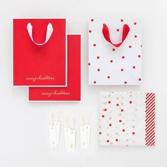 Sugar Paper + Target 3 Set Gift Bag Bundle White/Red - Sugar Paper™ + Target