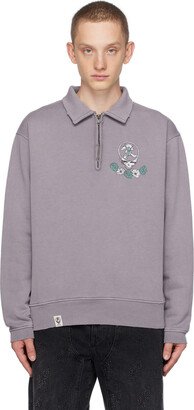 thisisneverthat Purple Half-Zip Sweater