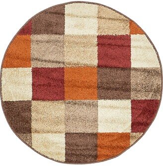 Bayshore Home Jasia Jas01 Multi 3' 3 x 3' 3 Round Area Rug