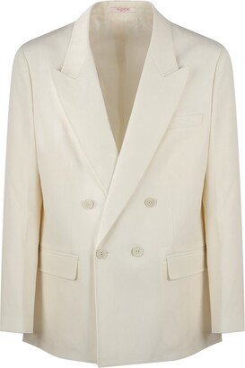 Double-Breasted Long-Sleeved Blazer