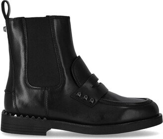 Wings Studs Black Chelsea Boot