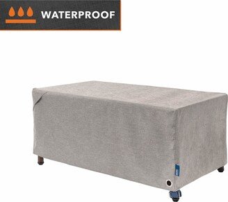 Modern Leisure Garrison Patio Ottoman Cover, Waterproof, 42L X 22W X 17H, Granite - 42 x 22 x 17