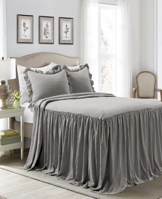 Ruffle Skirt 3-Piece Queen Bedspread Set