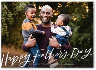 Father's Day Cards: Grateful For Dad Father's Day Card, White, 5X7, Matte, Signature Smooth Cardstock, Square