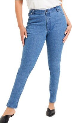 June + Vie by Roaman's Women's Plus Size June Fit Skinny Jeans, 20 W - Medium Wash