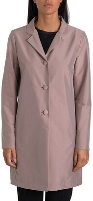 Single-Breasted Buttoned Raincoat