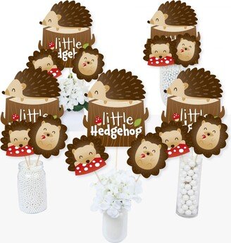 Big Dot Of Happiness Forest Hedgehogs - Woodland Birthday Party or Baby Shower - Table Toppers 15 Ct