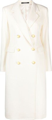 Double-Breasted Virgin Wool Coat-AO