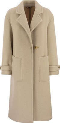 Wool Coat With Hook-AA