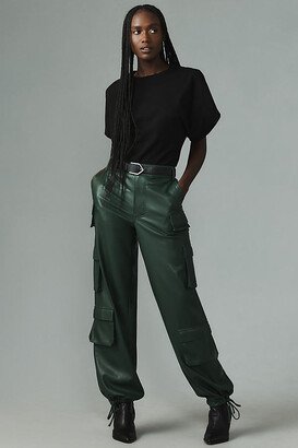 Bobbi Faux Leather Cargo Pants