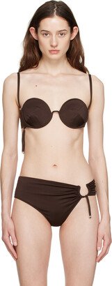 Brown Le Raphia 'Le Haut De Maillot Aouro' Bikini Top