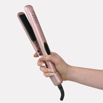 Aria Beauty 1” Rose Gold Infrared Ceramic Hair Straightener