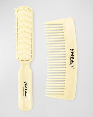 Yves Durif Mini Brush and Comb Set