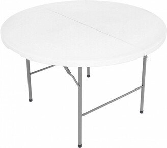 Oypla 4ft Round Folding Trestle Table