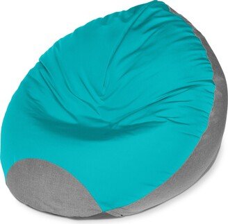 Poppy Large Outdoor Bean Bag Lounge, Two-Tone Design