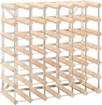 Wine Rack for 42 Bottles Solid Pinewood - Beige/khaki