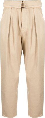 High-Waisted Straigh-Leg Trousers