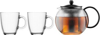 K1805-01 Assam Teapot + 2 Mugs