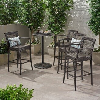 Farley Outdoor 46-inch Wicker Barstools