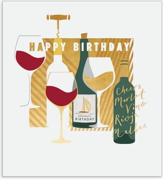 The Proper Mail Company Merlot Birthday Card