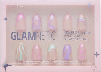 Glamnetic Press-On Women's Manicure Fake Nails - Wild Card - 30ct - Ulta Beauty