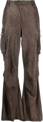 Leather Cargo Trousers