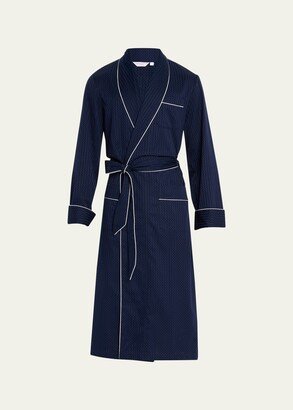 Men's Dotted Royal Robe w/ Piping